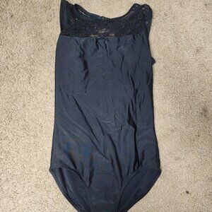 Black ballet leotard
